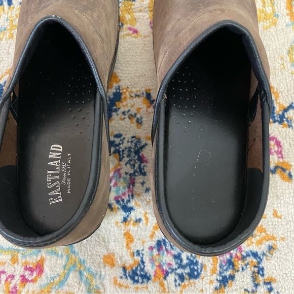 EASTLAND Leather clogs Made in Italy Womens size 9 - Picture 6 of 9